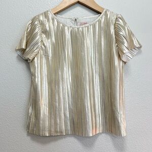 NWOT Metallic Gold Cat & Jack Top Size Small (6/7)